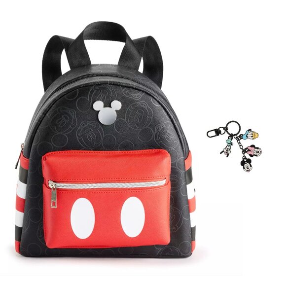 Disney Mickey Mouse Classic Mini Backpack and Mickey and Friends Charm Keychain main image 8